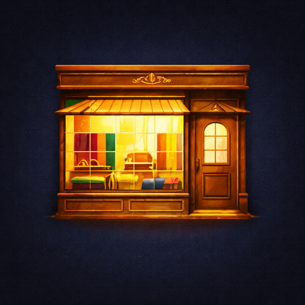 Stylized boutique icon